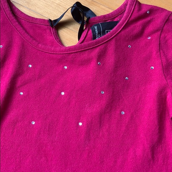 (4 for $20) Pink Top with Rhinestones - Picture 4 of 6